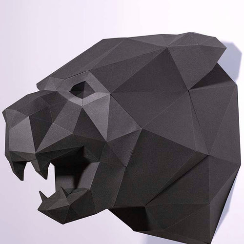 Black Panther Papercraft Wall Art - PAPERCRAFT WORLD
