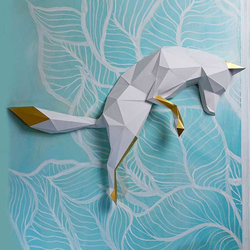 Fox Pounce Wall Art - PAPERCRAFT WORLD