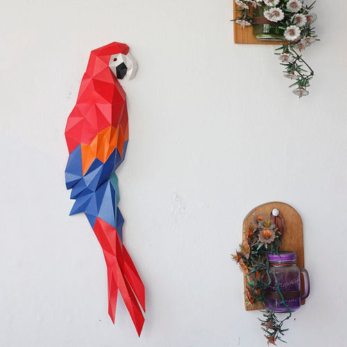 Macaw Wall Art - PAPERCRAFT WORLD