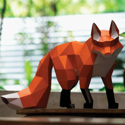 Walking Fox Model - PAPERCRAFT WORLD